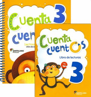 CUENTA CUENTOS  LECTOESCRITURA + LIBRO DE LECTURAS 3 PREESCOLAR PACK