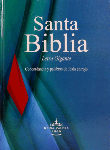 SANTA BIBLIA REINA VALERA 1960 LETRA GIGANTE AZUL PASTA DURA