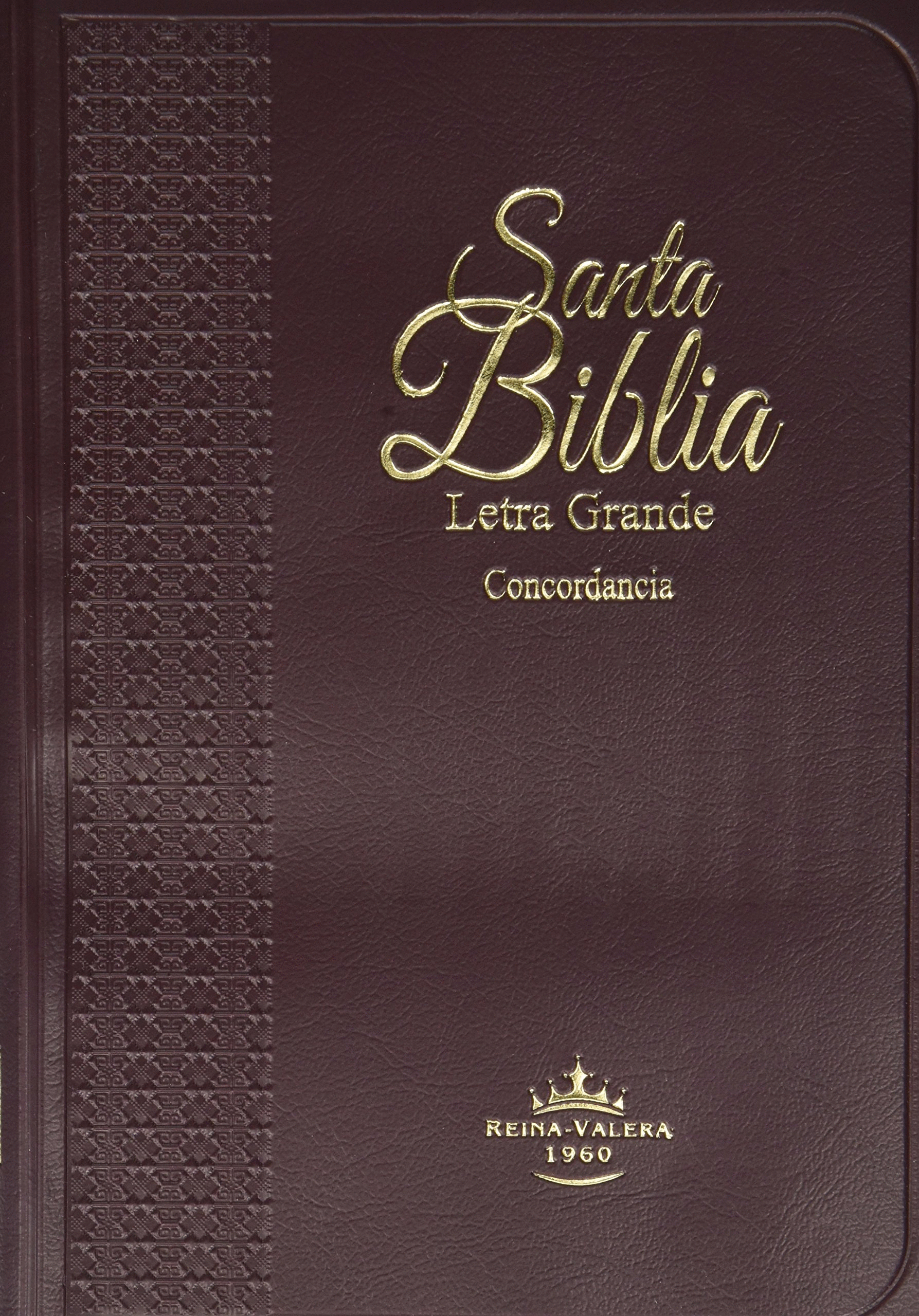 SANTA BIBLIA REINA VALERA 1960 VINO CONTORNO ROSA LETRA GRANDE