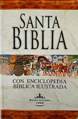 SANTA BIBLIA REINA VALERA 1960 CON ENCICLOPEDIA BIBLICA ILUSTRADA DORADA