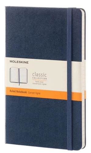 LIBRETA CLASICA GRANDE AZUL (PASTA DURA)