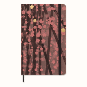 LIBRETA SAKURA GRANDE NEGRA HOJA RAYADA (PASTA DURA)
