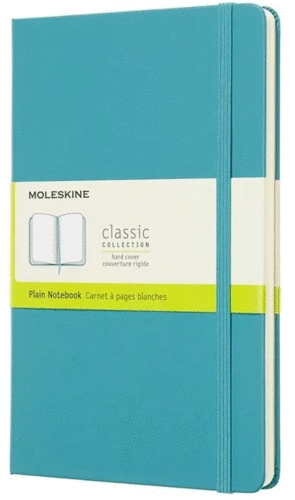 LIBRETA CLASICA GRANDE AZUL ARRECIFE (PASTA DURA)