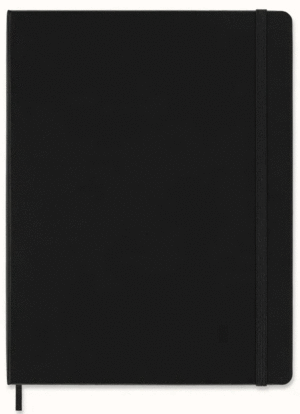 LIBRETA PROFESIONAL EXTRA GRANDE NEGRO (PASTA DURA)