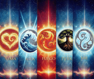 SEPARADOR FUEGO TIERRA AIRE ALMA AGUA