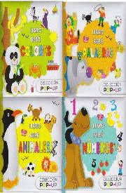 LIBRO BEBE NUMEROS  ANIMALES  PALABRAS  COLORES