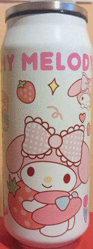 TERMO MY MELODY CON MOO COLOR ROSA