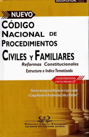 CODIGO NACIONAL DE PROCEDIMIENTOS CIVILES Y FAMILIARES (NUEVO)