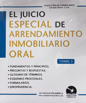 EL JUICIO ESPECIALDE ARRENDAMIENTO INMOBILIARIO ORAL   TOMO 3