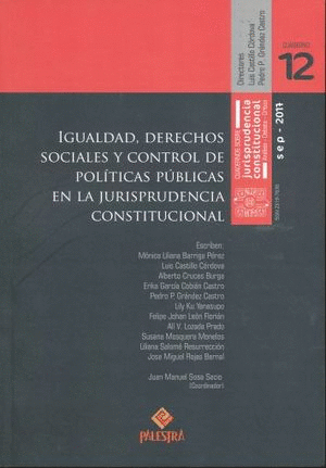 IGUALDAD DERECHOS SOCIALES Y CONTROL DE POLITICAS PUBLICAS EN LA JURISPRUDENCIA CONSTITUCIONAL