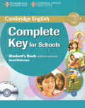 COMPLETE KEY FOR SCHOOLS STUDENTS BOOK WITHOUT ANSWER C/CD