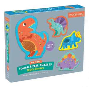 ROMPECABEZAS MY FIRST TOUCH & FEEL PUZZLES MIGHTY DINOSAURS (4 PIEZAS)
