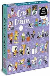 ROMPECABEZAS CATS WITH CAREERS (500 PIEZAS)