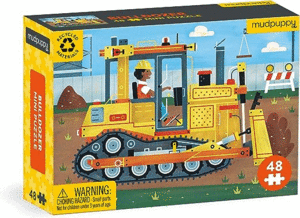 MINI ROMPECABEZAS BULLDOZER (48 PIEZAS)