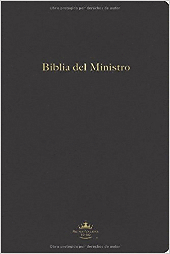 BIBLIA DEL MINISTRO RV60 PIEL NEGRA