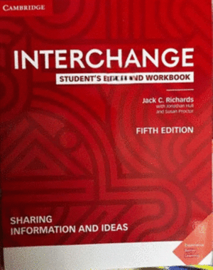 INTERCHANGE SHARING INFORMATION AND IDEAS STUDENTS AND WORBOOK WITH ONLINE SELF-STUDY