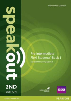 SPEAKOUT PRE INTERMEDIATE FLEXI STUDENTS BOOK 1 WITH DVD ROM AND MYENGLISHLAB