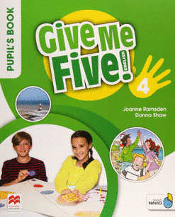 GIVE ME FIVE 4 PUPILS BOOK WITH NAVIO APP PRIMARY