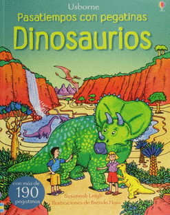 DINOSAURIOS PASATIEMPOS CON PEGATINAS