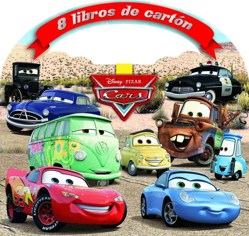 8 LIBROS DE CARTON CARS