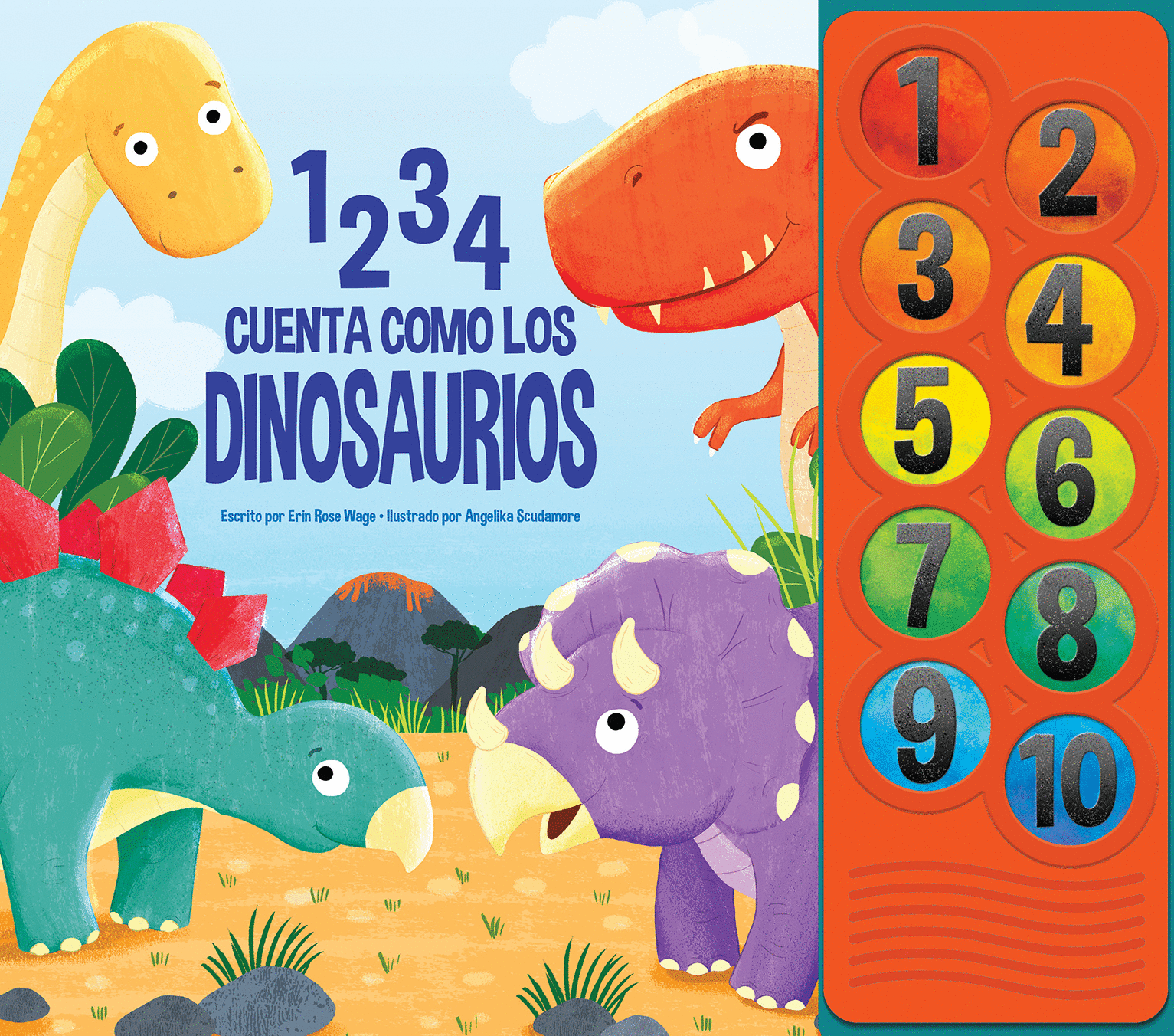 1 2 3 4 CUENTA COMO LOS DINOSAURIOS (LIBRO CON SONIDO)