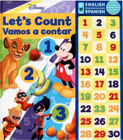 DISNEY VAMOS A CONTAR LETS COUNT (LIBRO CON SONIDO )