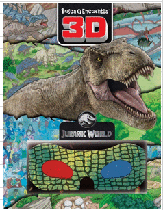 JURASSIC WORLD BUSCA Y ENCUENTRA 3D (PASTA DURA)