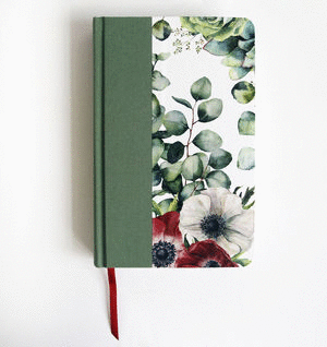 BIBLIA REINA VALERA 1960 FLORES VERDE LETRA GRANDE TAMAO MANUAL