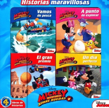 MICKEY SOBRE RUEDAS HISTORIAS MARAVILLOSAS (PACK 4 LIBROS)