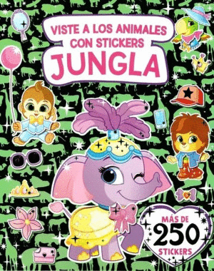 VISTE A LOS ANIMALES CON STICKERS JUNGLA