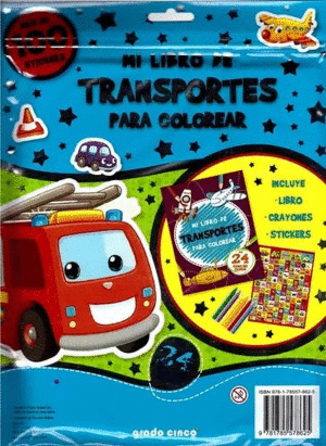 MI LIBRO DE TRANSPORTES PARA COLOREAR
