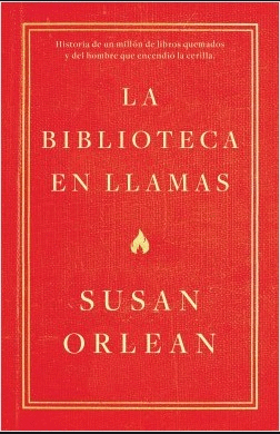 BIBLIOTECA EN LLAMAS LA