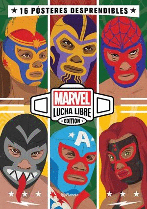 MARVEL LUCHA LIBRE LIBRO POSTER