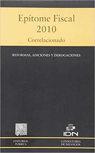 EPITOME FISCAL 2010 CORRELACIONADO