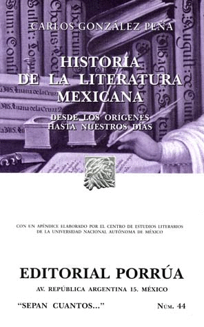 HISTORIA DE LA LITERATURA MEXICANA