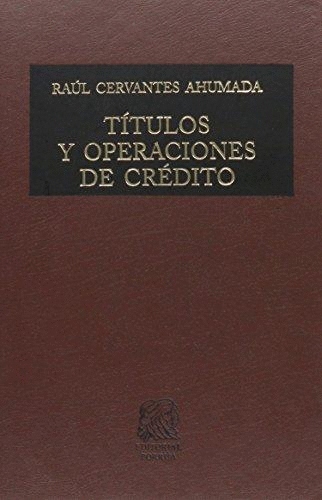 TITULOS Y OPERACIONES DE CREDITO