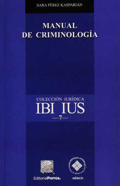 MANUAL DE CRIMINOLOGIA