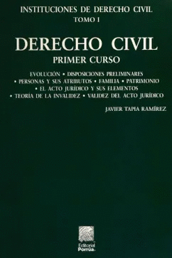 INSTITUCIONES DE DERECHO CIVIL TOMO 1