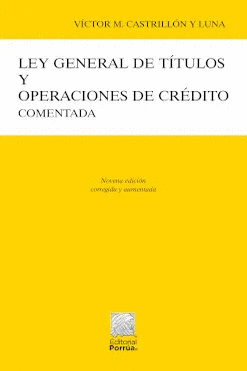 LEY GENERAL DE TITULOS Y OPERACIONES DE CREDITO