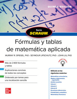 FORMULAS Y TABLAS DE MATEMATICA APLICADA SHAUM