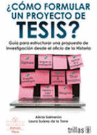 COMO FORMULAR UN PROYECTO DE TESIS