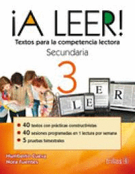 A LEER 3 SECUNDARIA TEXTOS PARA LA COMPETENCIA LECTORA