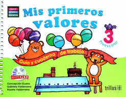 MIS PRIMEROS VALORES 3 PREESCOLAR