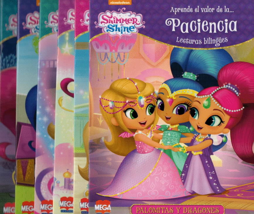 SHIMMER Y SHINE CUENTOS DE VALOR 6 TITULOS  C/U