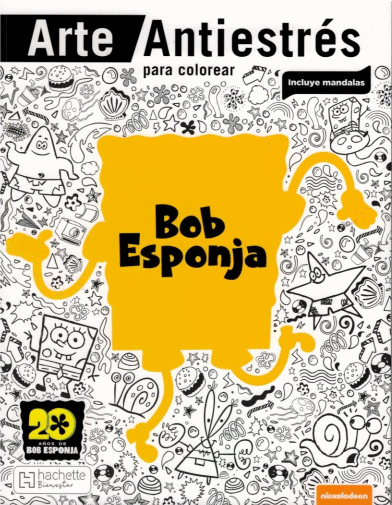 BOB ESPONJA ARTE ANTIESTRES PARA COLOREAR    MANDALAS