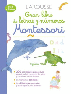 GRAN LIBRO DE LETRAS Y NUMEROS MONTESSORI DE 3 A 6 AOS