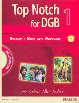 TOP NOTCH 1 FOR DGB STUDENTS BOOK WHIT WORKBOOK WITH CD