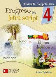 PROGRESO EN LETRA SCRIPT 4 PRIMARIA