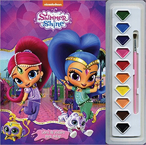 SHIMMER & SHINE LIBRO DE POSTERS PARA PINTAR