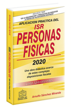 APLICACION PRACTICA DEL ISR PERSONAS FISICAS 2020